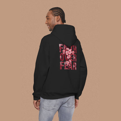 "Faith Over Fear" — Inspirational Graphic Hoodie
