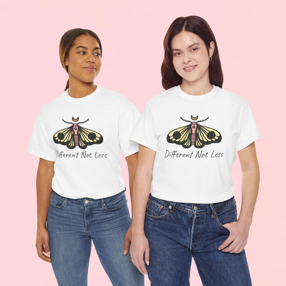 "Different Not Less" Inspirational Graphic T-Shirt