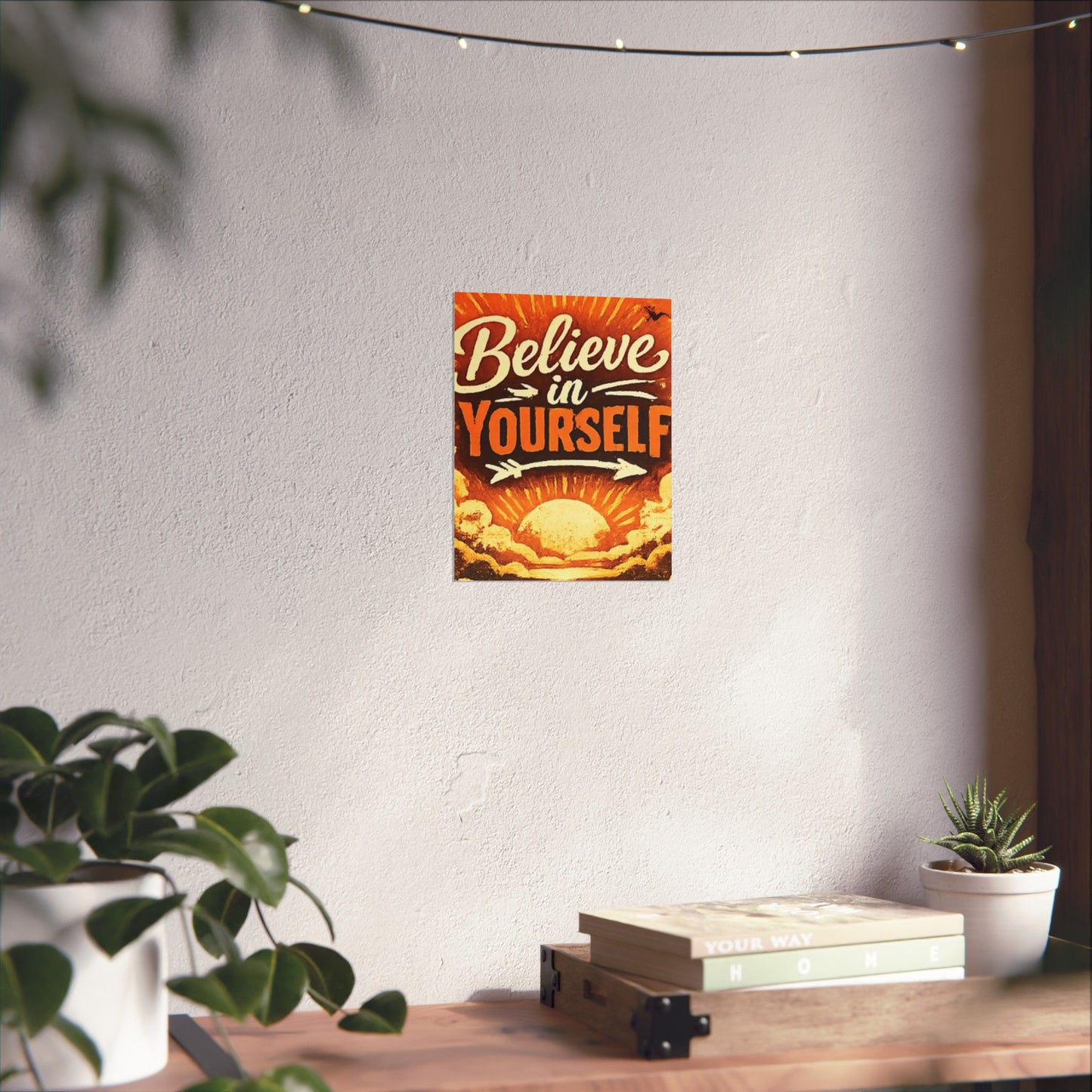 "Believe in Yourself" Matte Poster — Motivational Wall Art for Office & Home