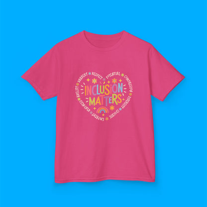 "Inclusion Matters" — Rainbow Graphic Kids Tee