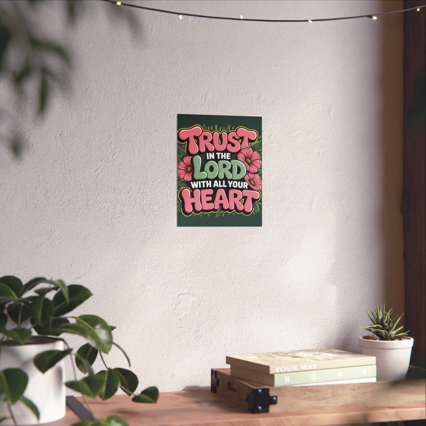 "Trust in the Lord” Matte Poster — Motivational Wall Art for Office & Home