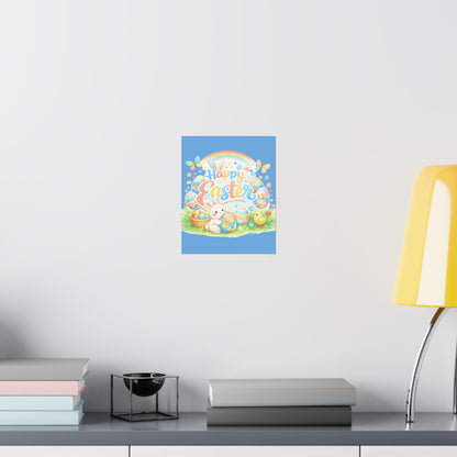 "Happy Easter" Matte Poster — Wall Art for Office & Home