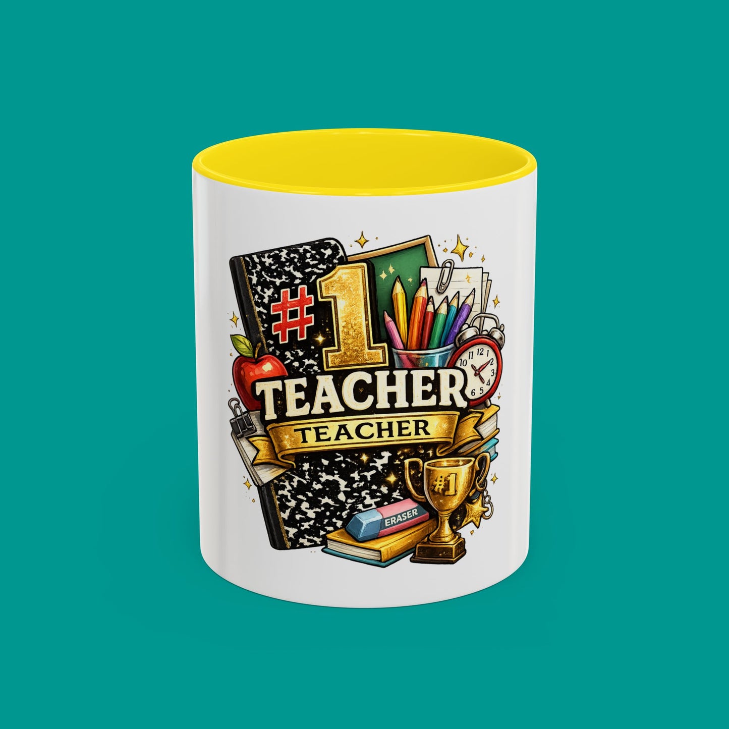 "#1 Teacher" — Coffee Mug