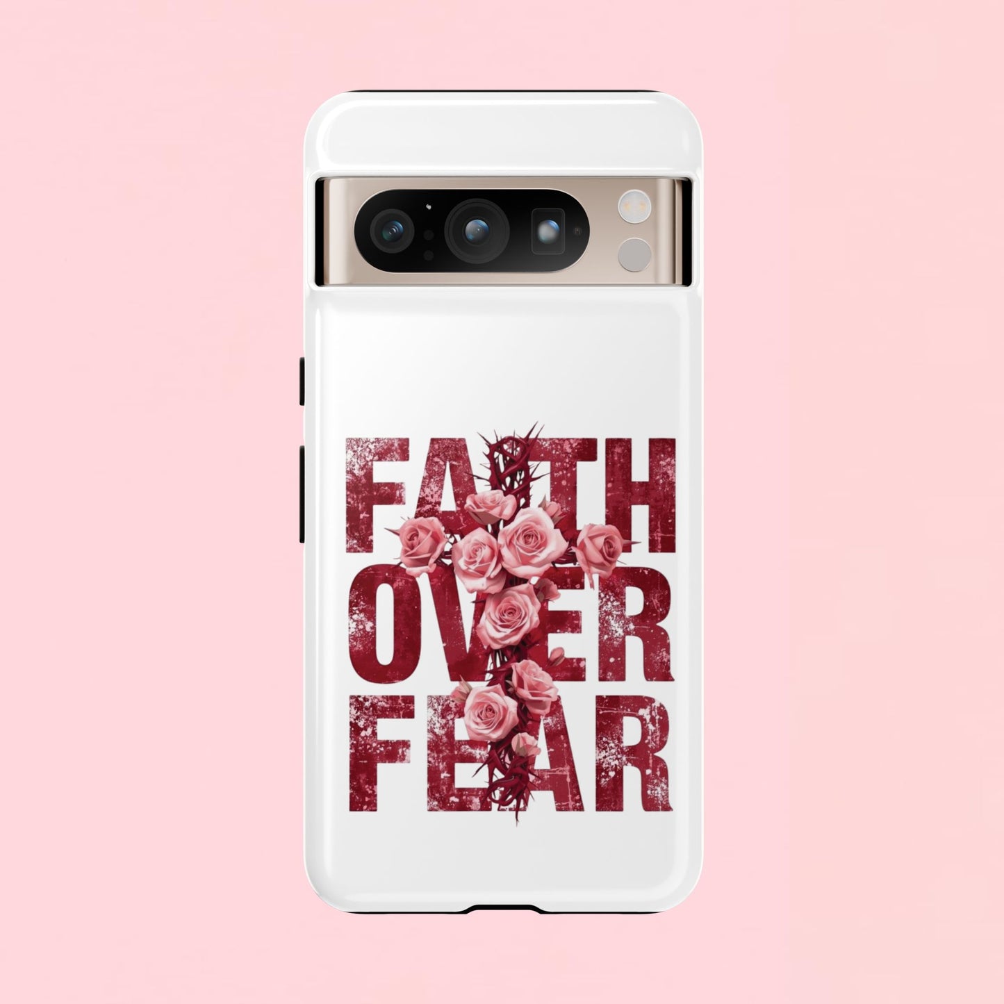 "Faith Over Fear" — Inspirational Tough Phone Case