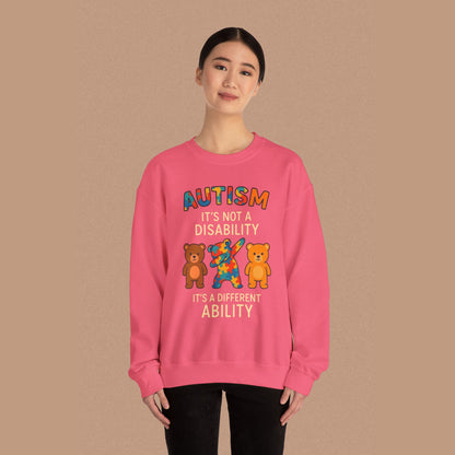 "Autism It's Not A Disability, It's A Different Ability" — Autism Awareness Sweatshirt