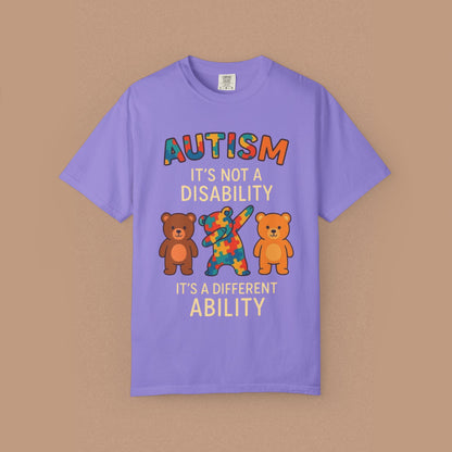 "Autism It's Not A Disability, It's A Different Ability" — Autism Awareness T-Shirt