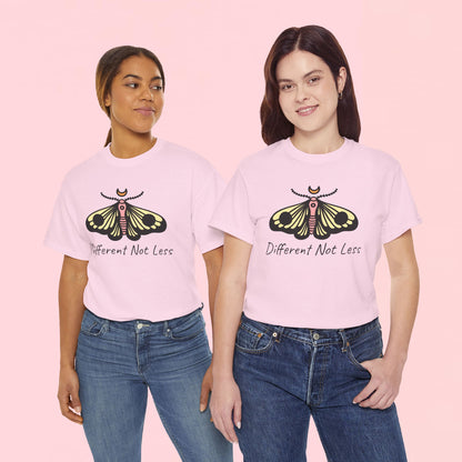 "Different Not Less" Inspirational Graphic T-Shirt