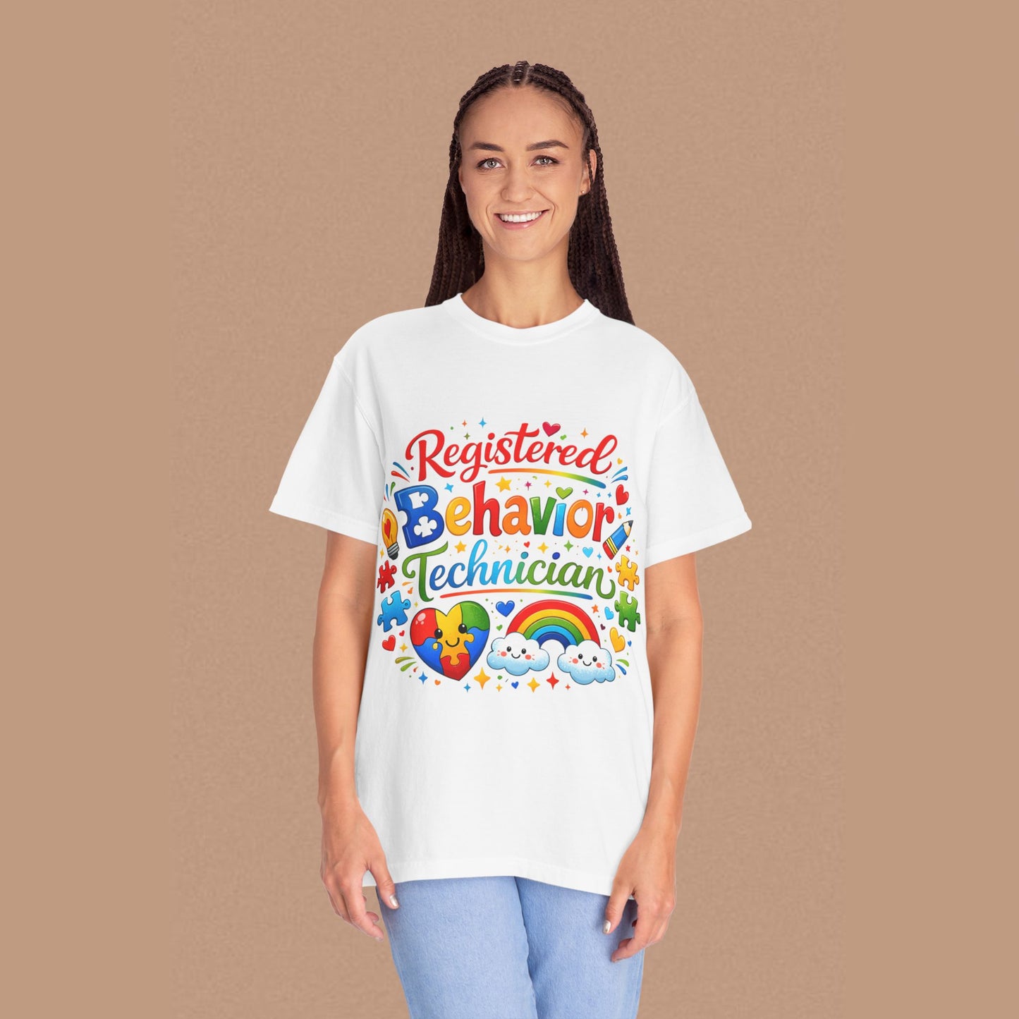 "Registered Behavior Technician" — Colorful Graphic T-Shirt