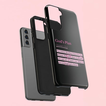 "God’s Plan Jeremiah 29:11" — Inspirational Tough Phone Case