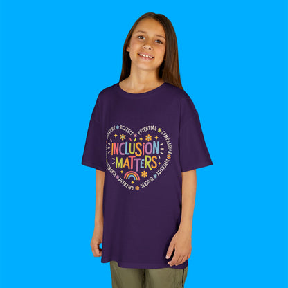 "Inclusion Matters" — Rainbow Graphic Kids Tee