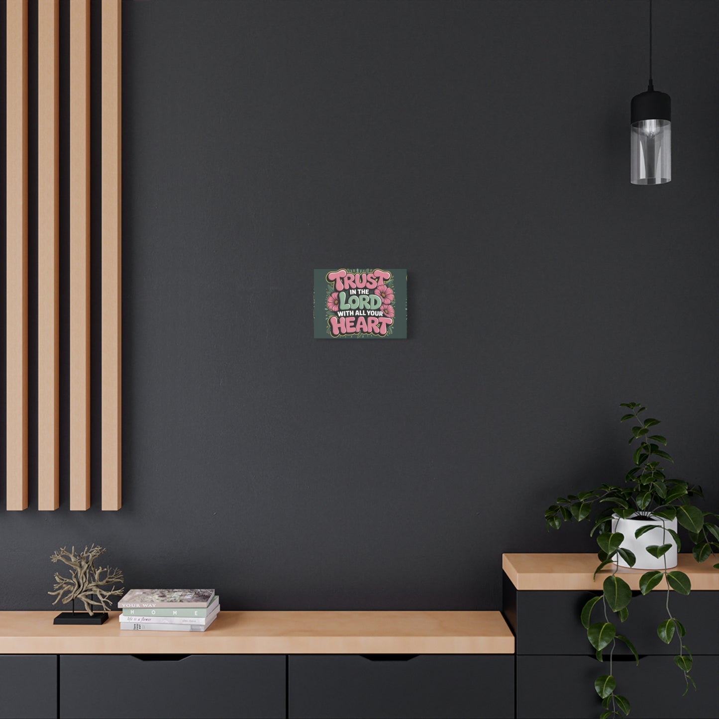 "Trust in the Lord with All Your Heart" — Matte Canvas Wall Art