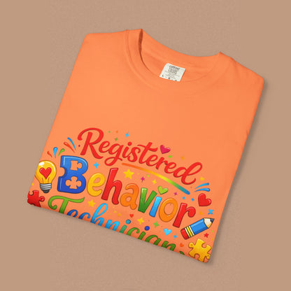 "Registered Behavior Technician" — Colorful Graphic T-Shirt
