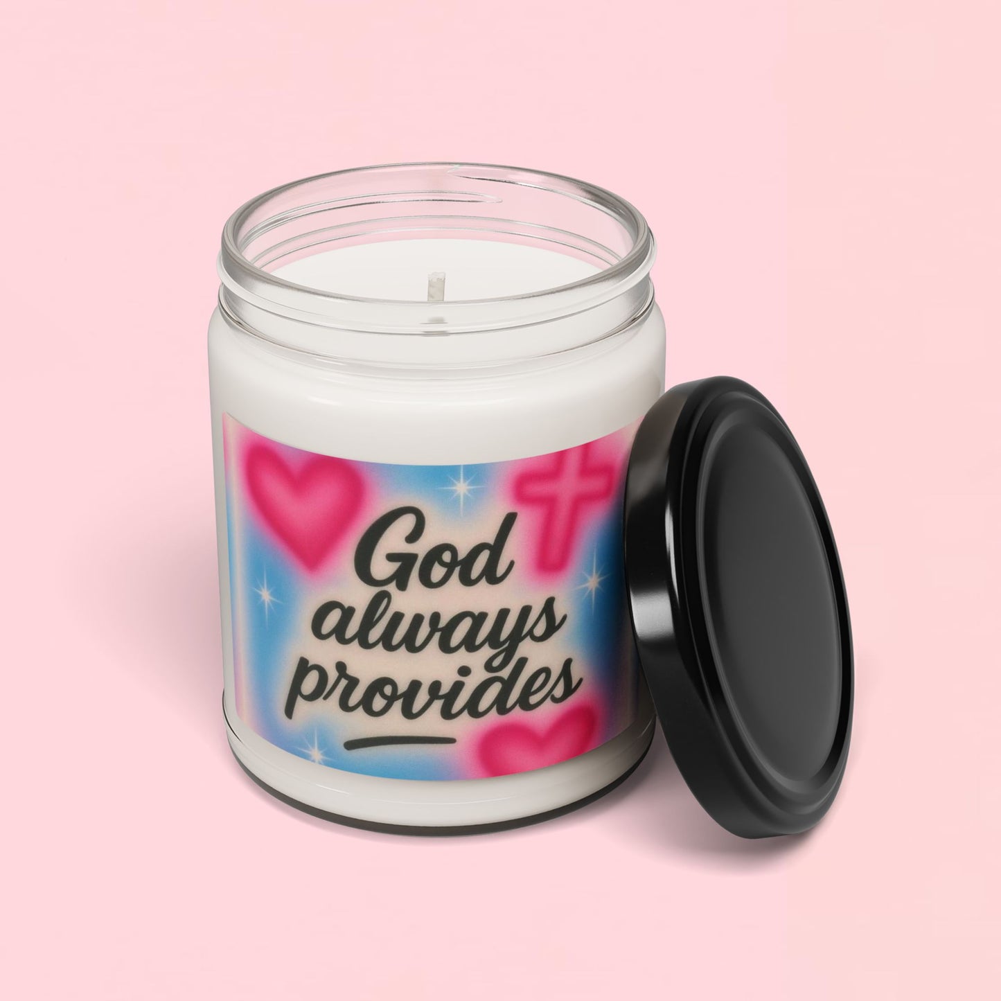 "God Always Provides" — Motivational 9oz Scented Soy Candle