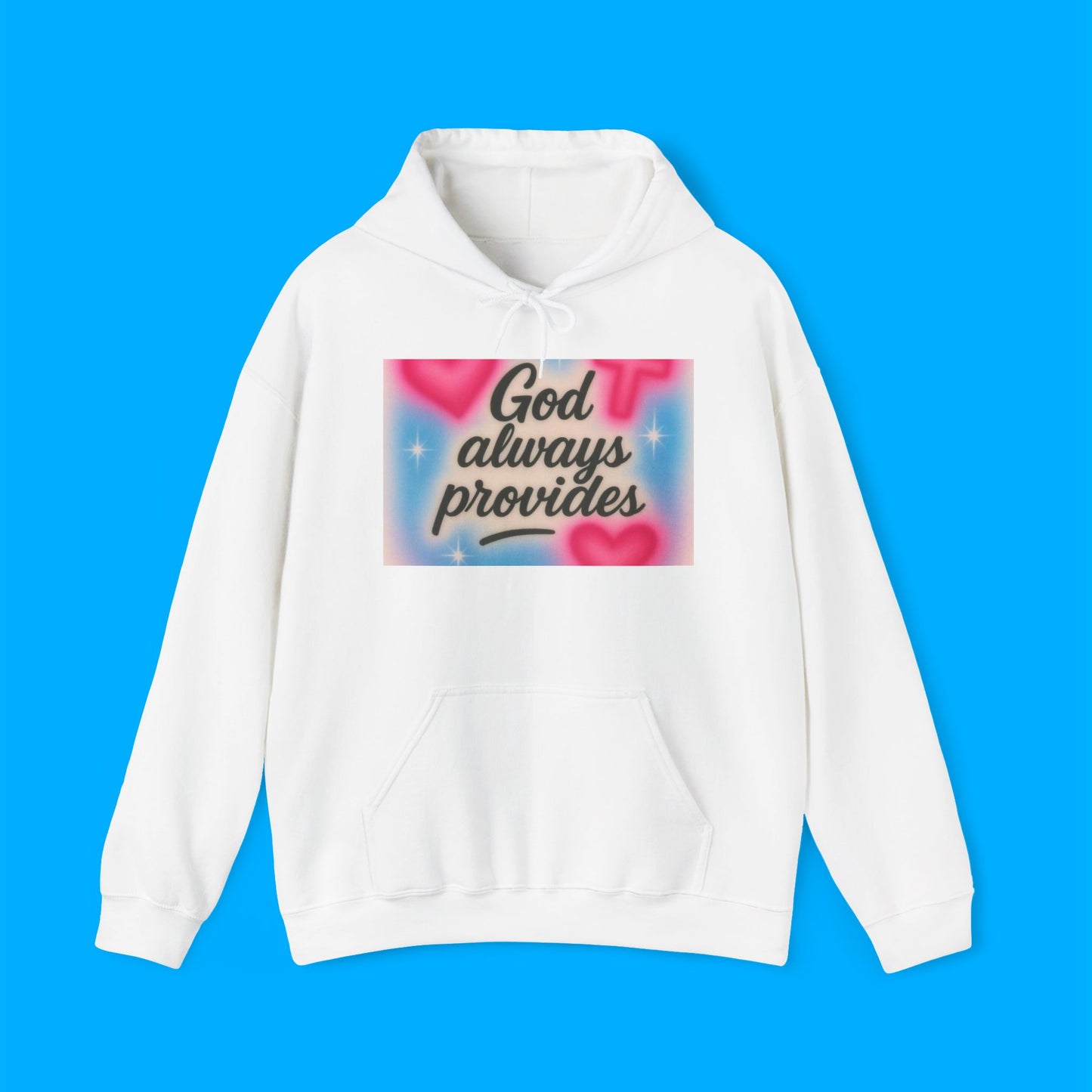 "God Always Provides" — Inspirational Graphic Hoodie