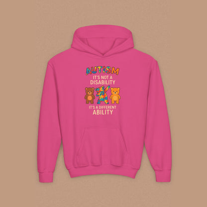 "Autism It's Not A Disability, It's A Different Ability" — Autism Awareness Youth Hoodie