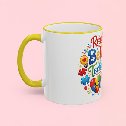 "Registered Behavior Technician" — Colorful Autism Appreciation Ceramic Mug