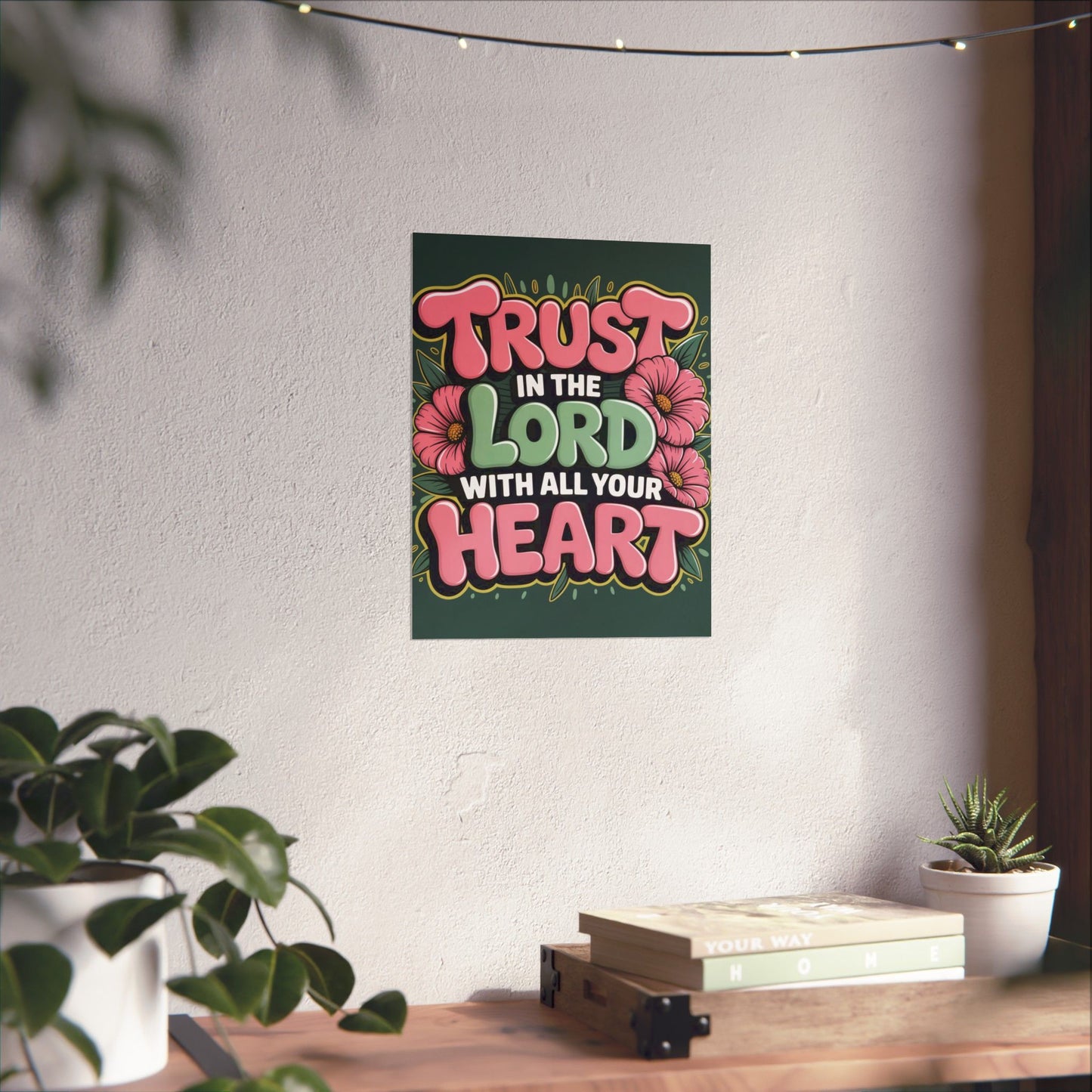 "Trust in the Lord” Matte Poster — Motivational Wall Art for Office & Home