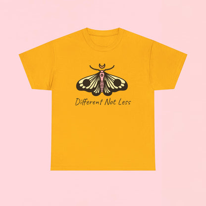"Different Not Less" Inspirational Graphic T-Shirt
