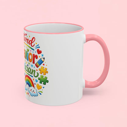 "Registered Behavior Technician" — Colorful Autism Appreciation Ceramic Mug