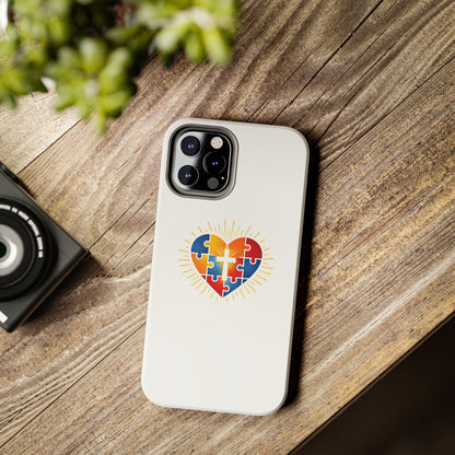 "Autism Puzzle Heart" — Tough Phone Case