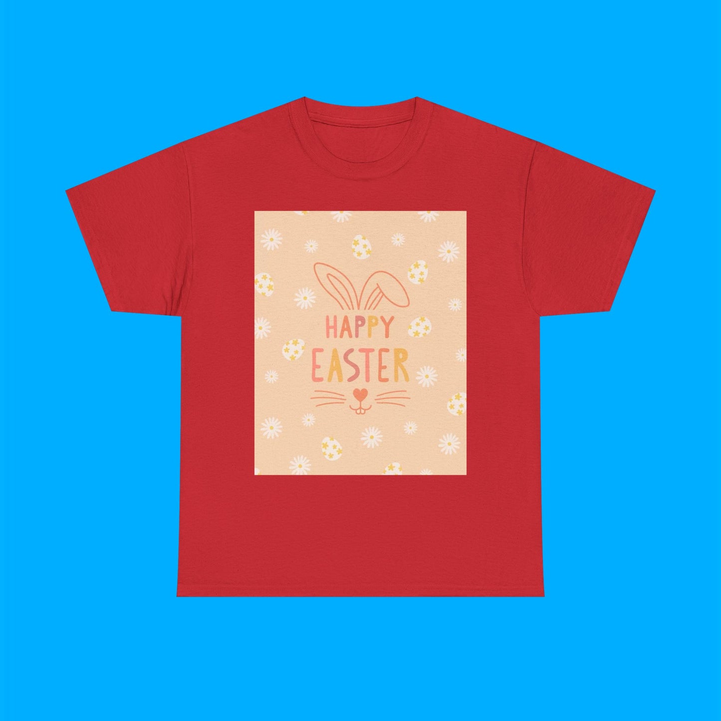 "Happy Easter" Easter Bunny Graphic T-Shirt