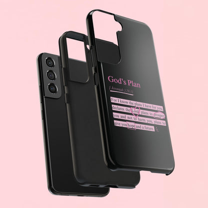 "God’s Plan Jeremiah 29:11" — Inspirational Tough Phone Case