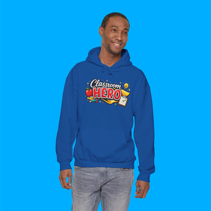 "Classroom Hero" — Graphic Hoodie