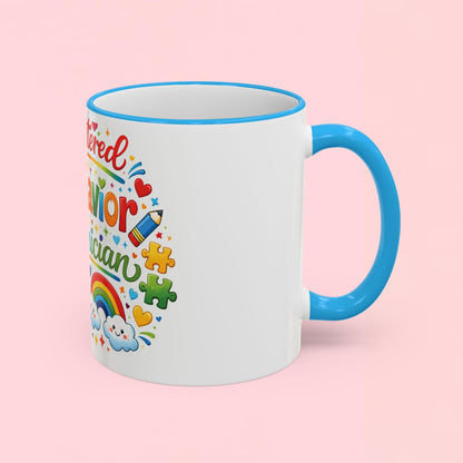 "Registered Behavior Technician" — Colorful Autism Appreciation Ceramic Mug