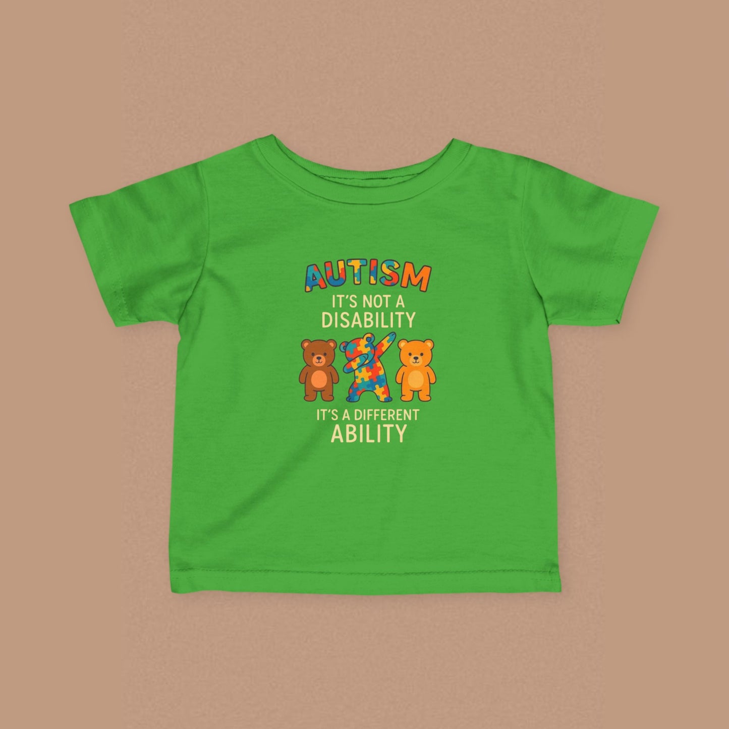 "Autism It's Not A Disability, It's A Different Ability" — Autism Awareness Infant Tee