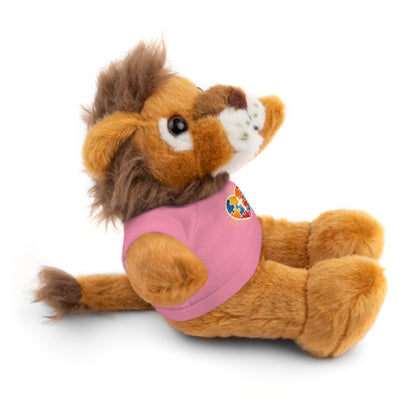 "Autism Puzzle Heart" — Teddy Plush Bear with Tee
