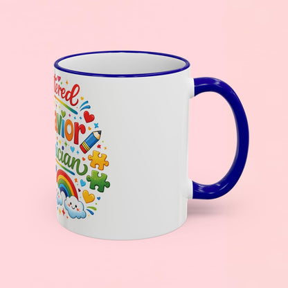 "Registered Behavior Technician" — Colorful Autism Appreciation Ceramic Mug