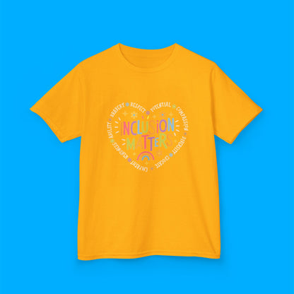 "Inclusion Matters" — Rainbow Graphic Kids Tee