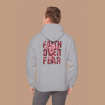 "Faith Over Fear" — Inspirational Graphic Hoodie
