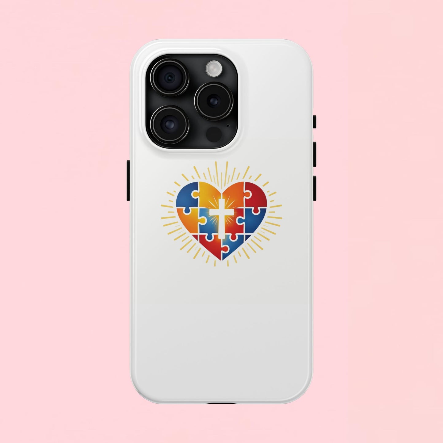 "Autism Puzzle Heart" — Tough Phone Case