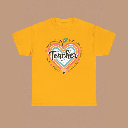 "Teacher" — Colorful Graphic T-shirt
