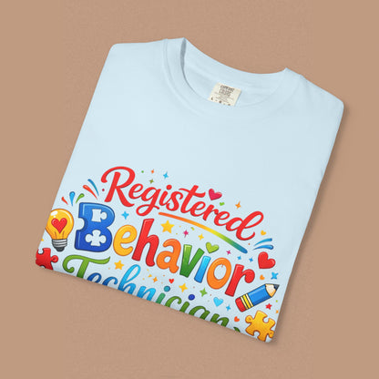 "Registered Behavior Technician" — Colorful Graphic T-Shirt