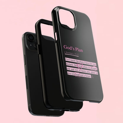 "God’s Plan Jeremiah 29:11" — Inspirational Tough Phone Case