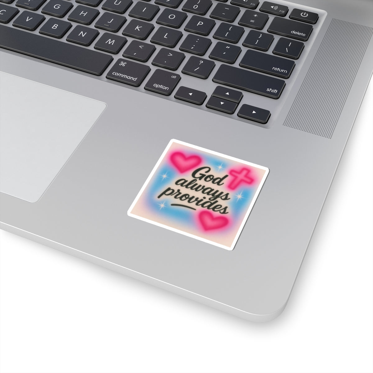 "God Always Provides" — Inspirational Kiss-Cut Sticker