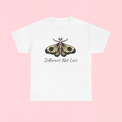 "Different Not Less" Inspirational Graphic T-Shirt
