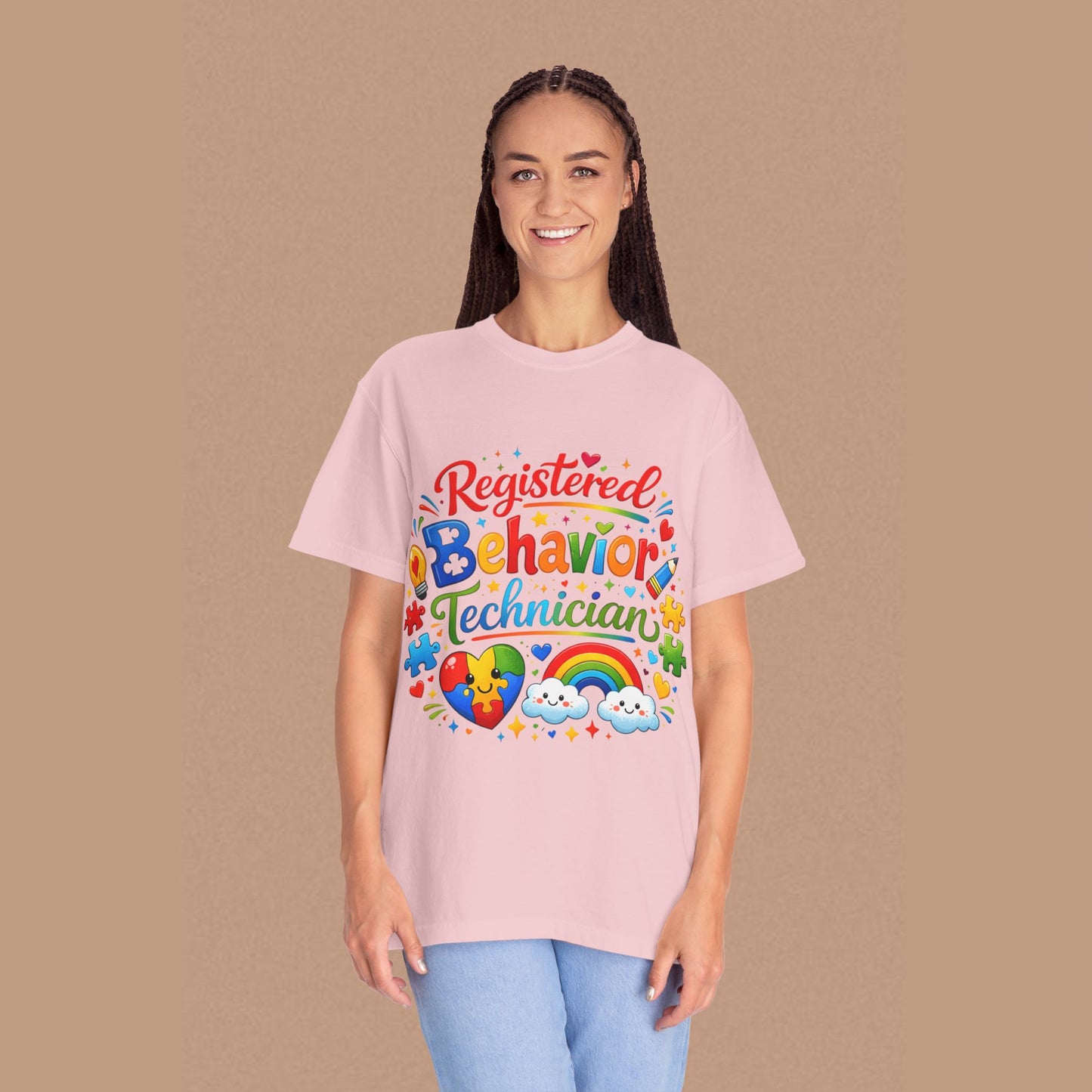 "Registered Behavior Technician" — Colorful Graphic T-Shirt