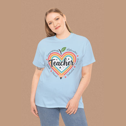 "Teacher" — Colorful Graphic T-shirt