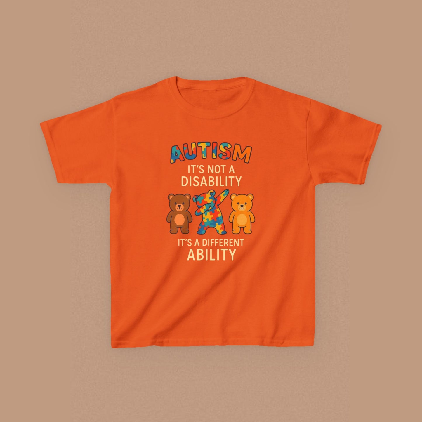 "Autism It's Not A Disability, It's A Different Ability" — Autism Awareness Kids T-Shirt