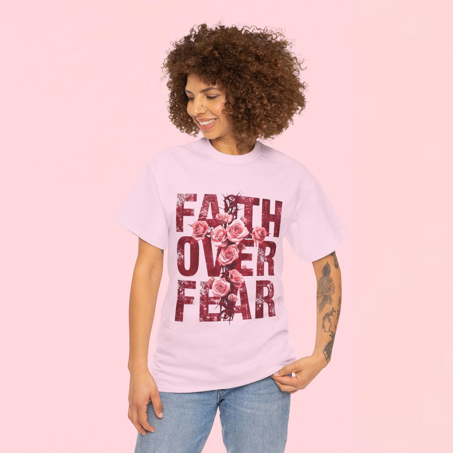 "Faith Over Fear" — Inspirational Graphic T-Shirt