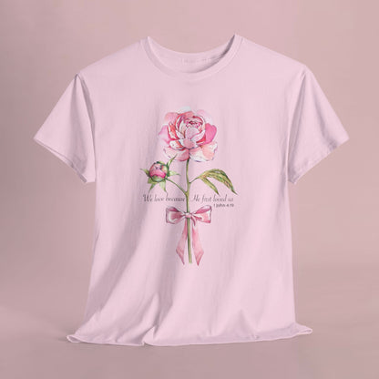 "Floral Rose" — Inspirational T‑Shirt