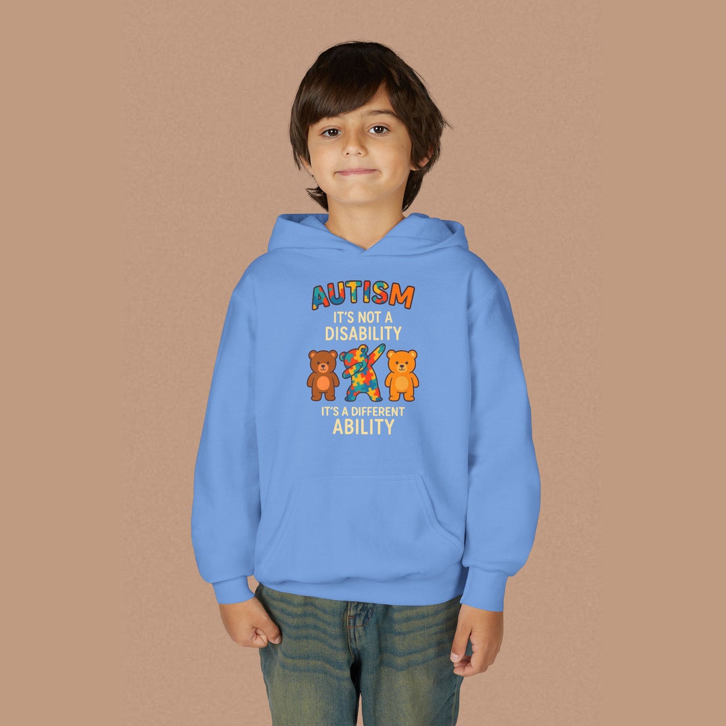 "Autism It's Not A Disability, It's A Different Ability" — Autism Awareness Youth Hoodie