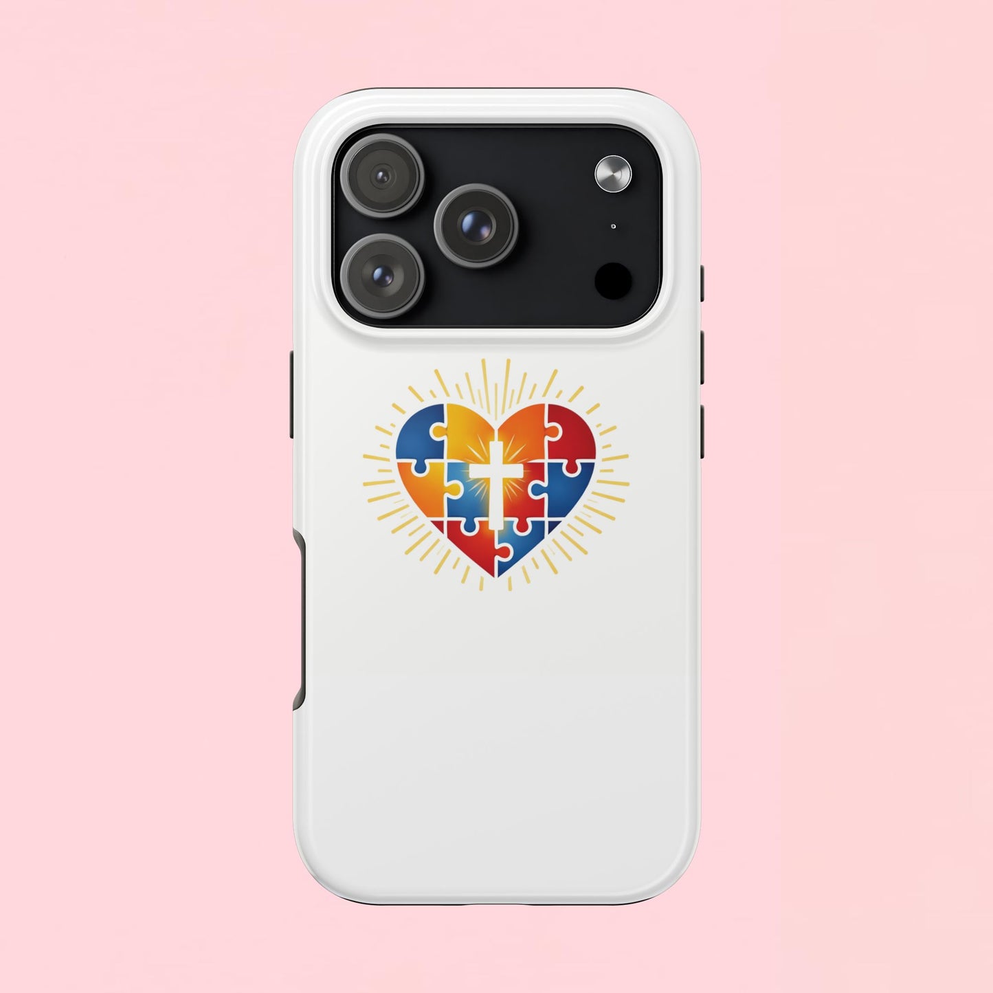"Autism Puzzle Heart" — Tough Phone Case