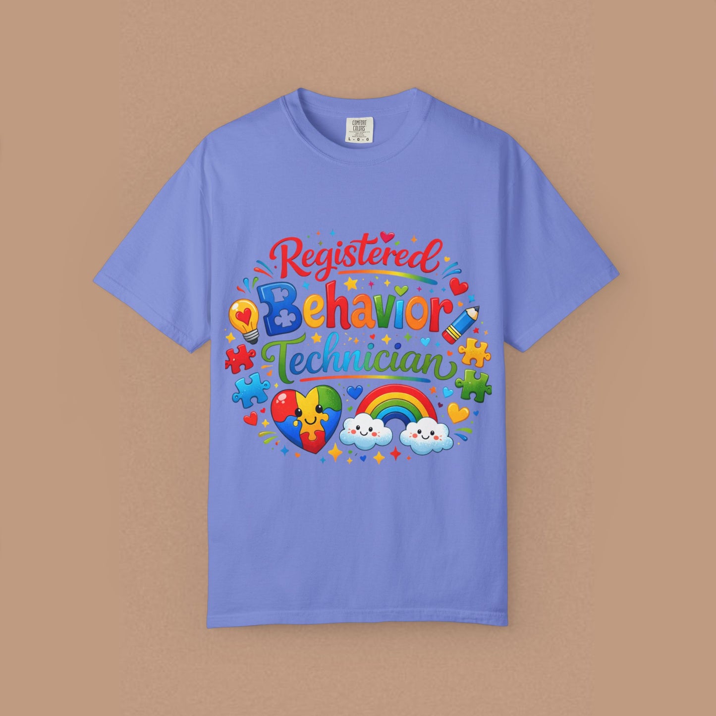 "Registered Behavior Technician" — Colorful Graphic T-Shirt
