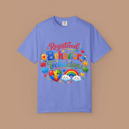 "Registered Behavior Technician" — Colorful Graphic T-Shirt
