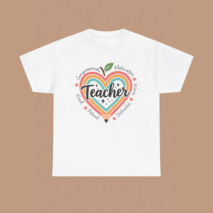 "Teacher" — Colorful Graphic T-shirt