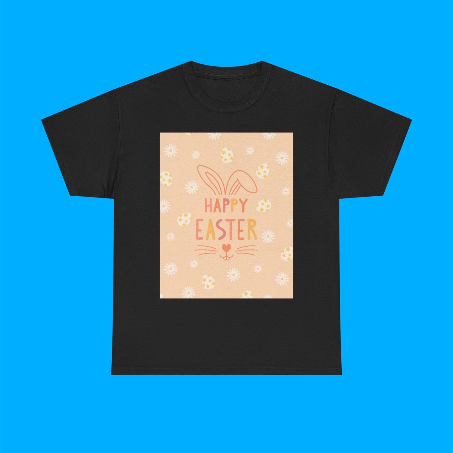"Happy Easter" Easter Bunny Graphic T-Shirt